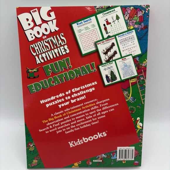 The Big Book of Christmas Activities Children’s Puzzles Mazes Hidden Pictures - Picture 2 of 12